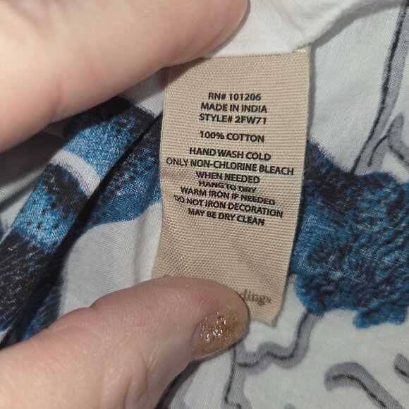 Soft Surroundings XL Fish Print Tunic Dress 3926 - Picture 5 of 8